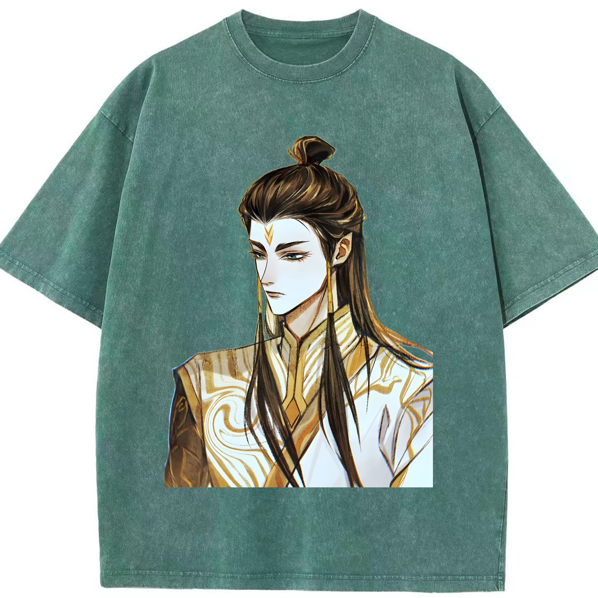 （画像用） Ne Zha 2 ナタ 魔童の大暴れ 綿100% ヴィンテージ風 半袖Tシャツ（フロントプリント）
